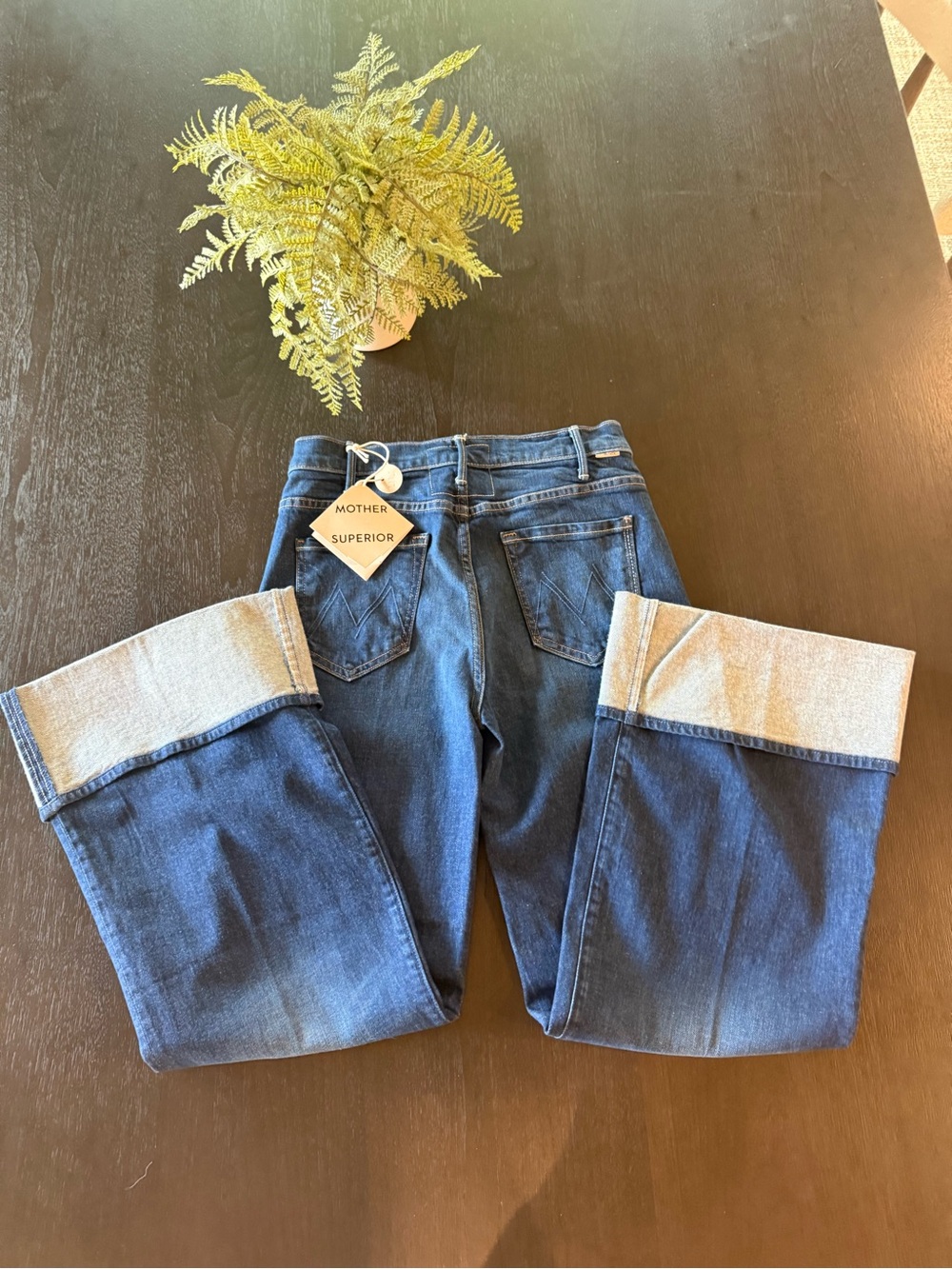 Mother The Hustler Roller Sneak Cuff Wide Leg ~ Size 29 NWT - Picture 3 of 7